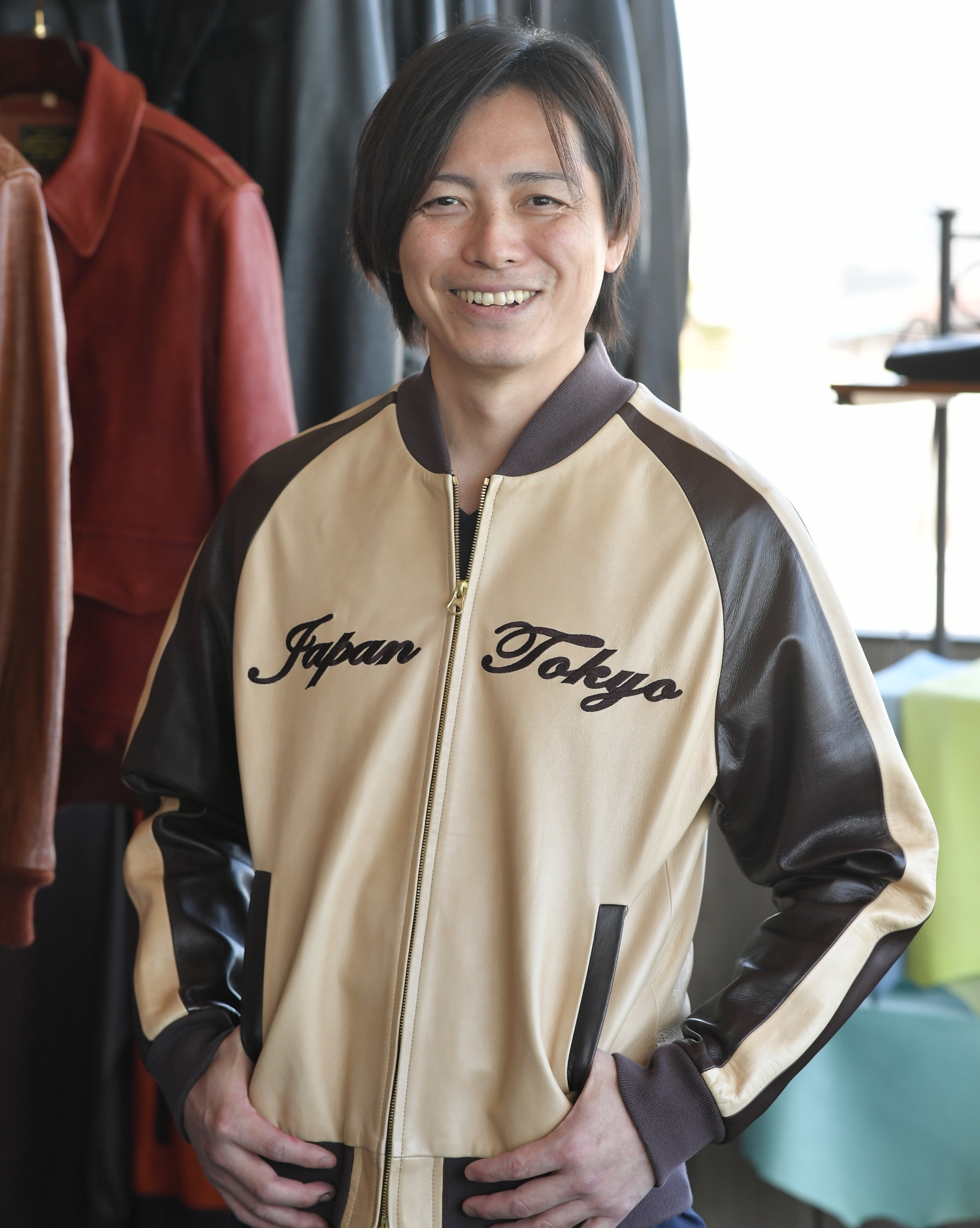 加藤 友樹さんの作品 ラムレザー スタジアムジャケット の画像