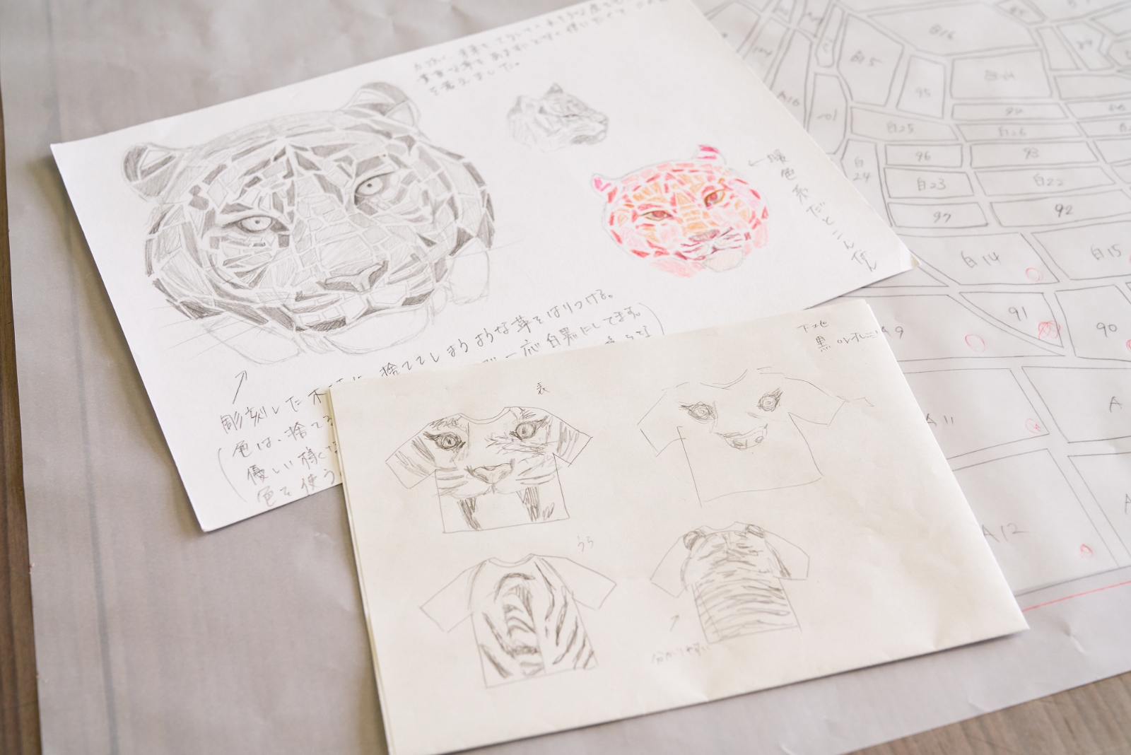 国田 來愛さんの作品 制作の様子