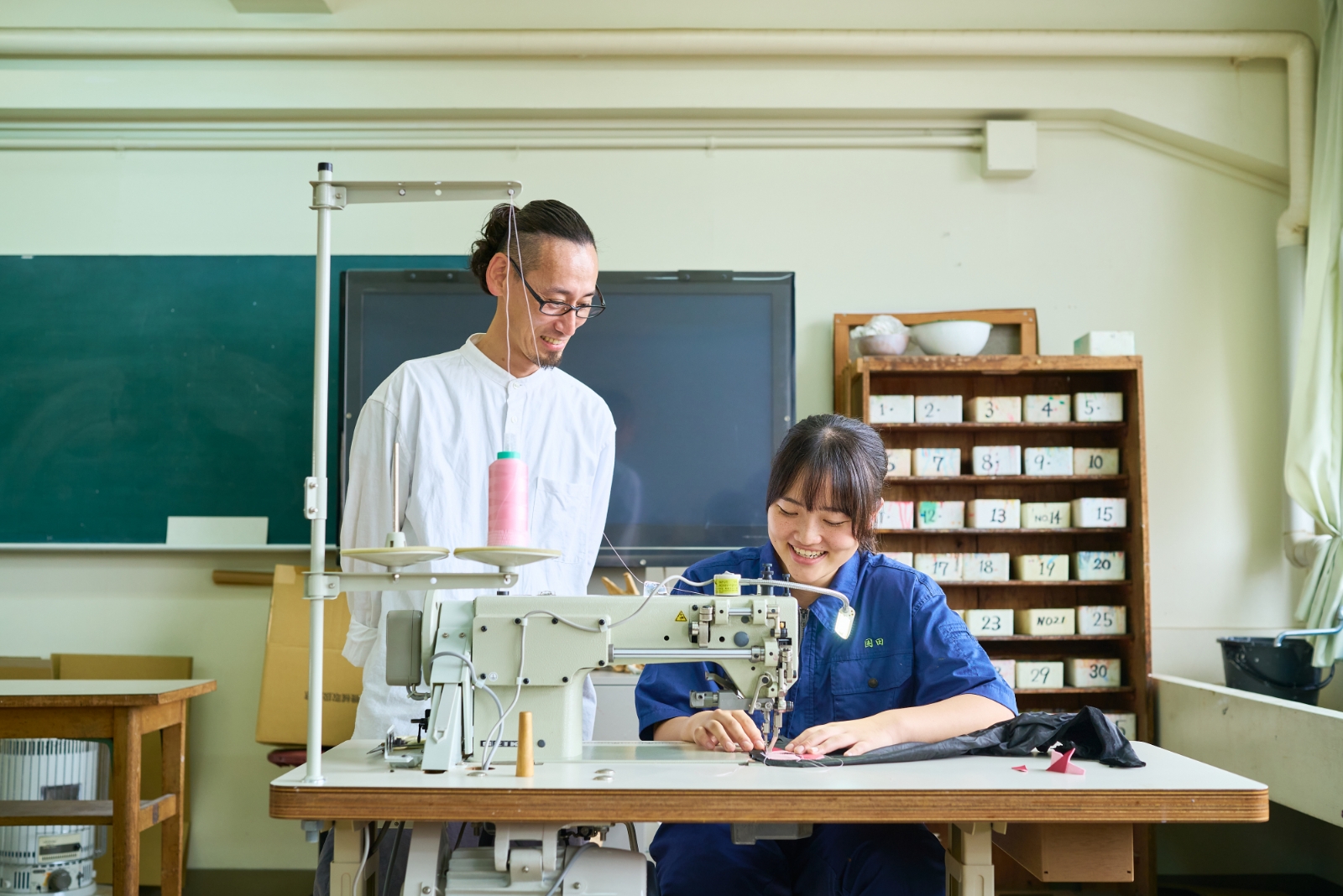 国田 來愛さんと 姫路工業高校の外部講師 椎名賢さん の画像