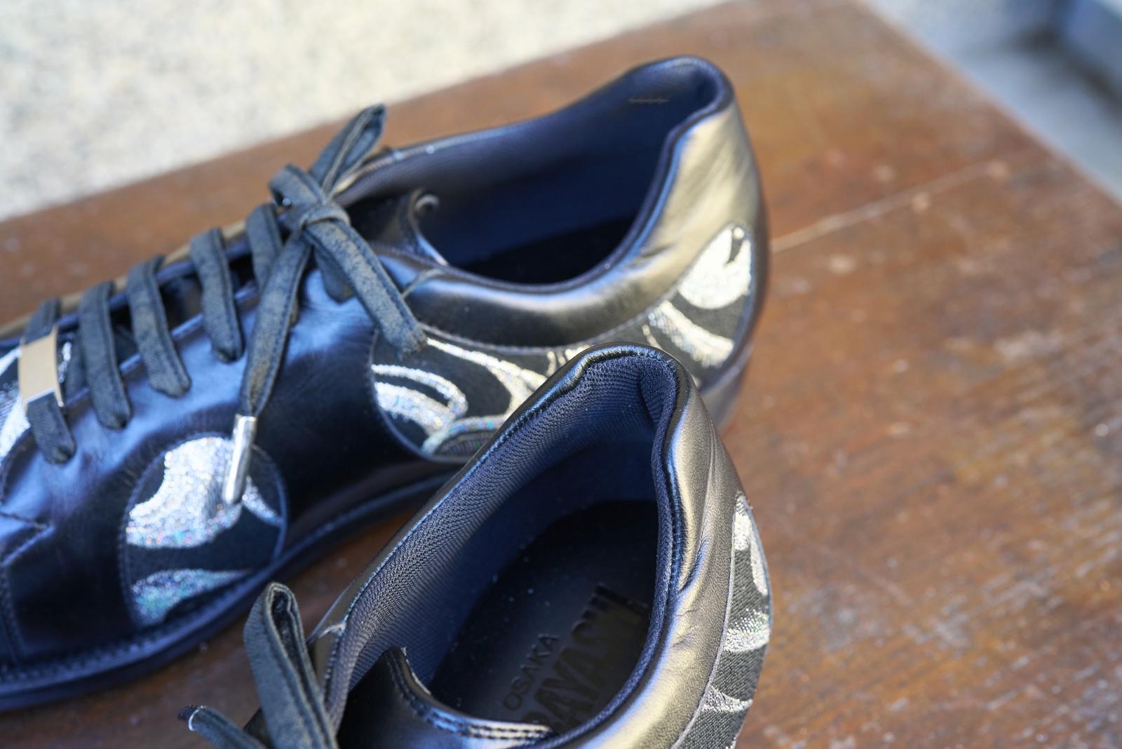 三上 良弘さんの作品 革と西陣織の協奏靴 の画像